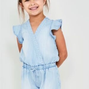 NEW, never worn! Bella Dahl Blue Denim Romper - Girls size 10